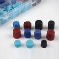 Dust Cap Kit 77 pcs for Air Conditioner Valve Core Protection ABS Construction