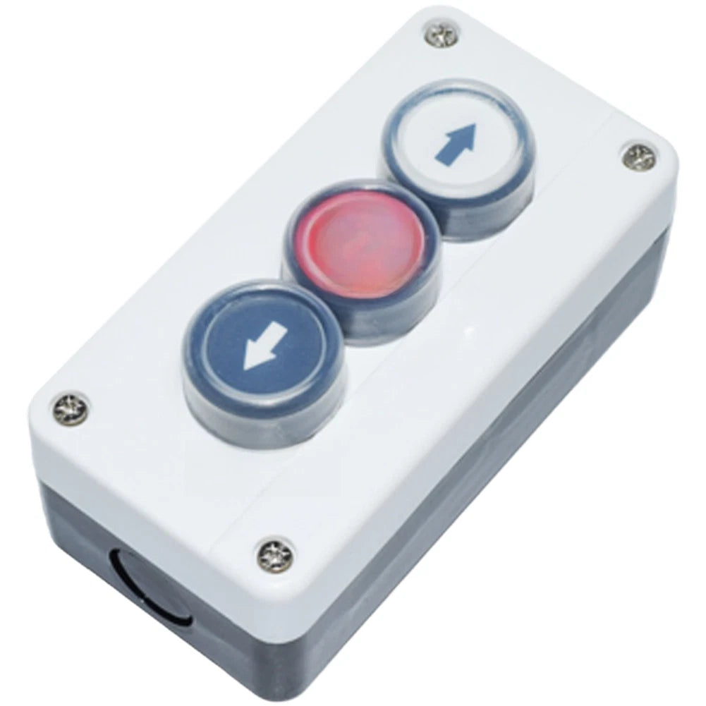 Waterproof Push Button Switch Box for XAL B324 (3 Hole, ABS, White)