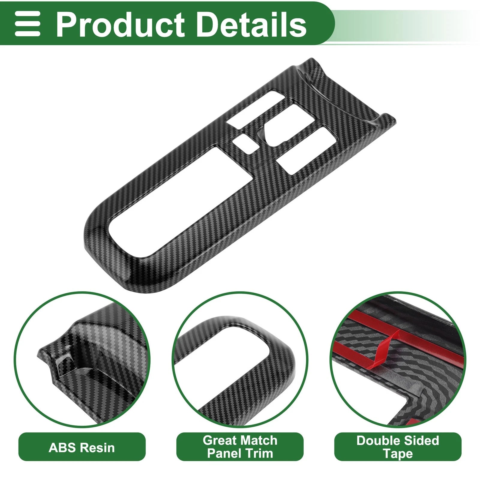 Central Control Gear Shift Panel Trim Cover for Toyota Prius (2016–2022)