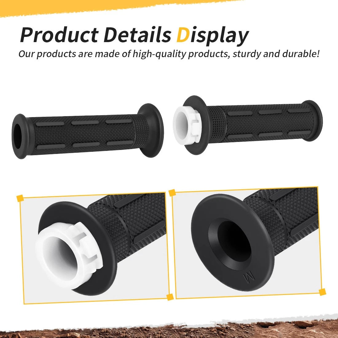 2X Handle Grips w/ Throttle for Kawasaki Ninja ZX-6 ZX-7 ZX-9R ZX-11 (1989–1997)