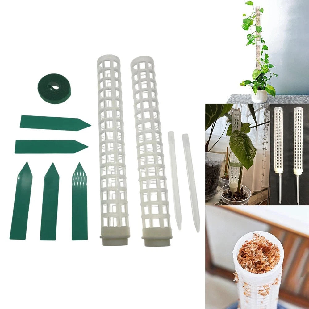 Moss Poles for Climbing Plants - Set of 2 Plant Tie Columns