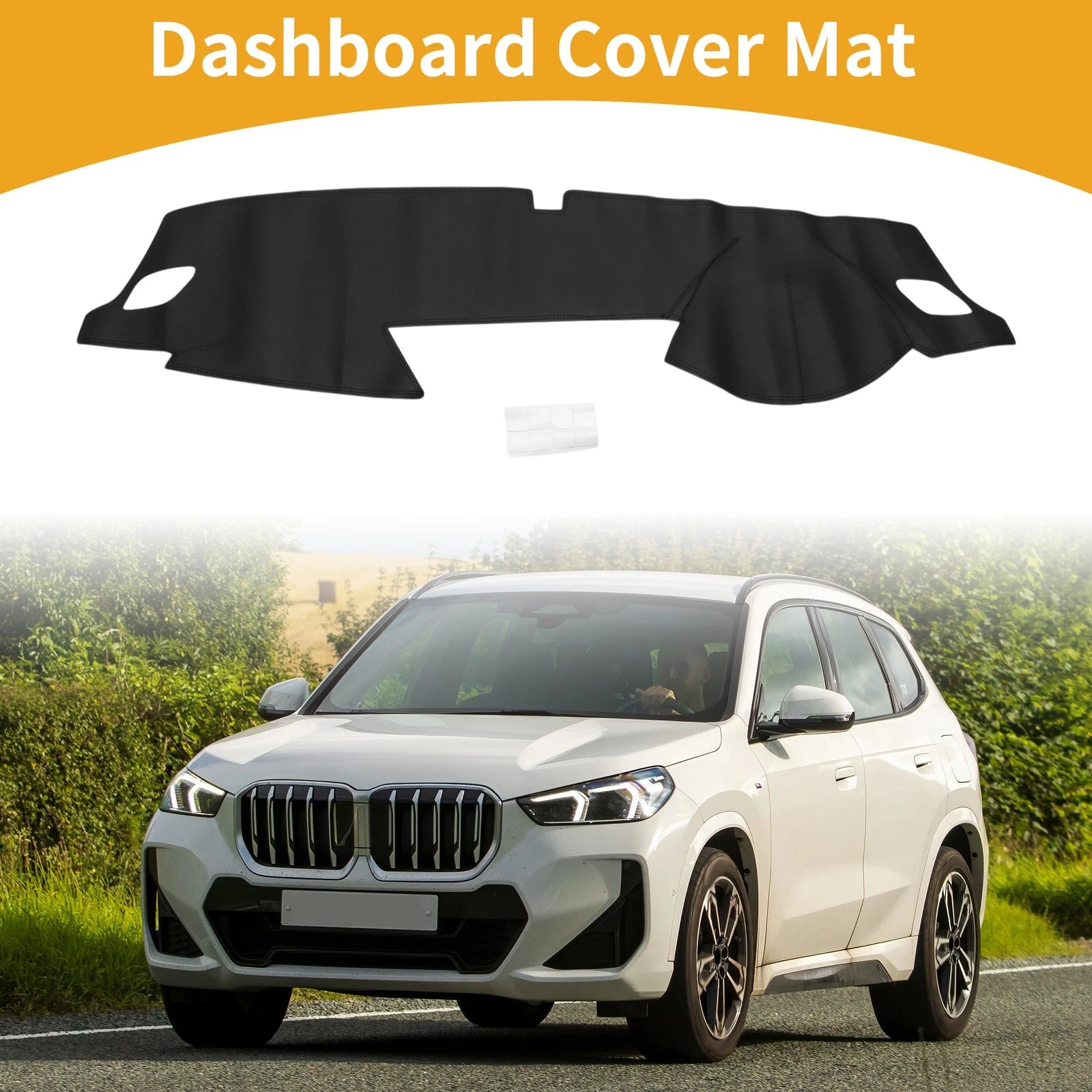Dashboard Cover for BMW X1 (2011–2015) Black 1 Piece Anti Slip