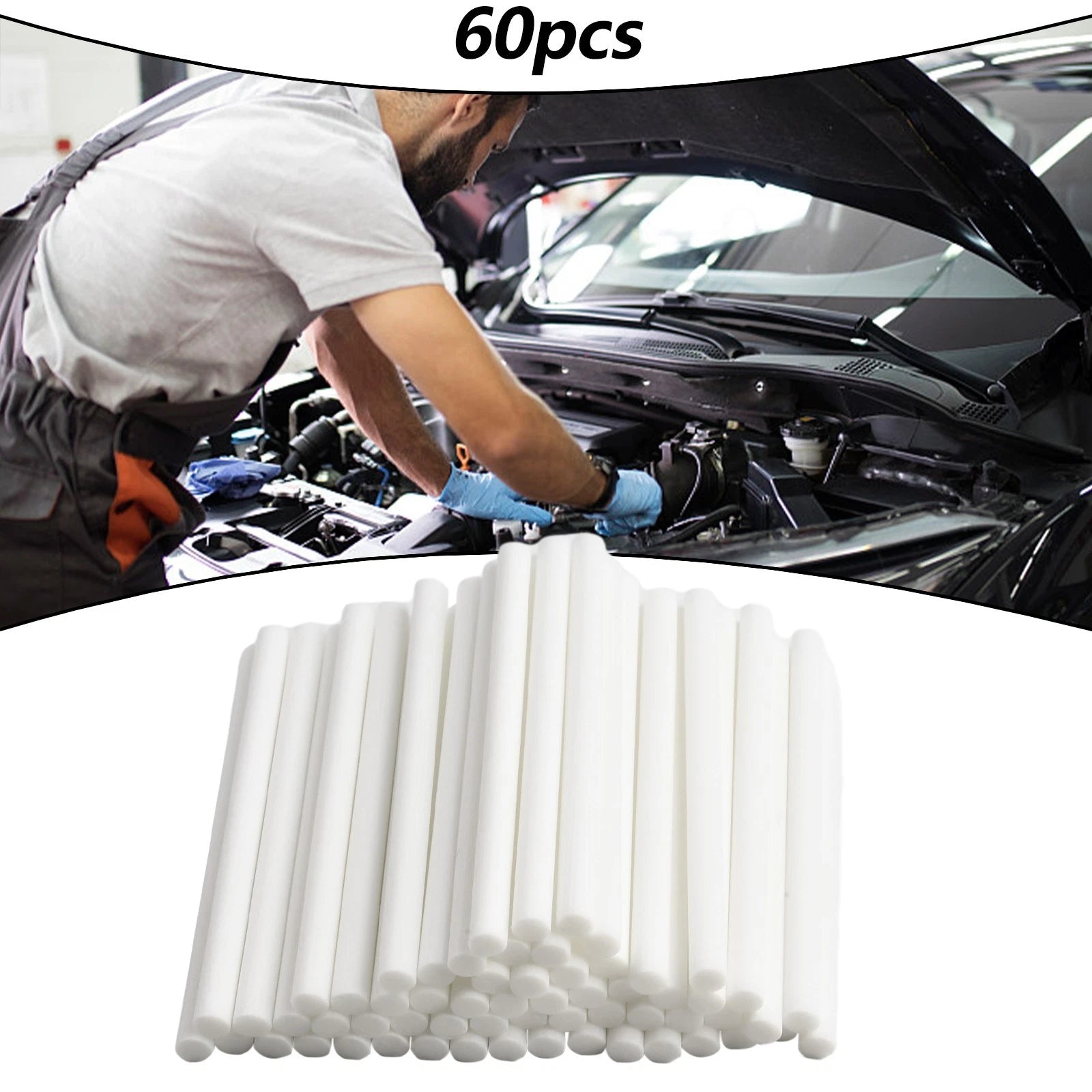 Set of 60 Aroma Bar Replacement Sponge Wicks for Car Diffuser