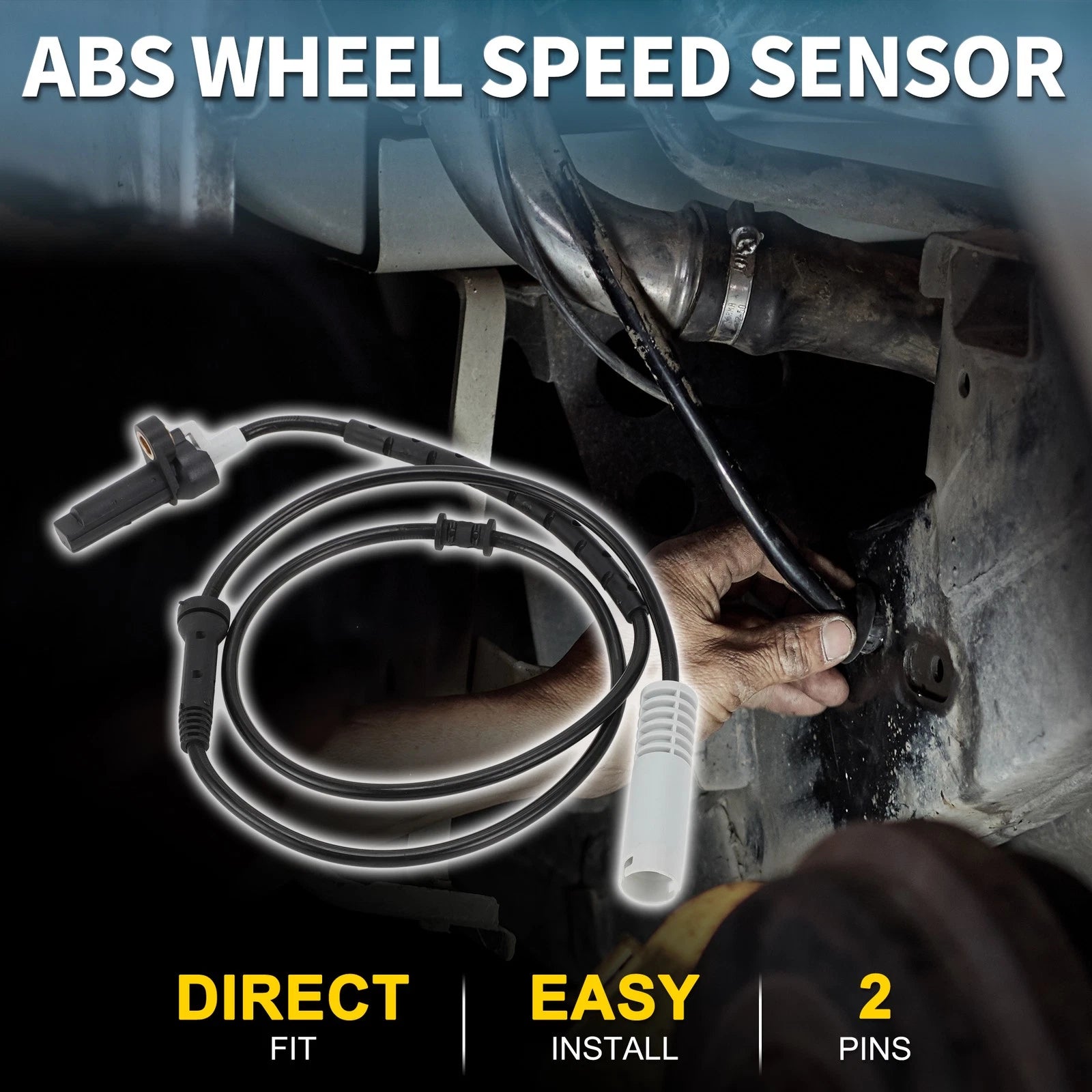 Rear Left ABS Wheel Speed Sensor Replacement for BMW 740i (1995–1998)