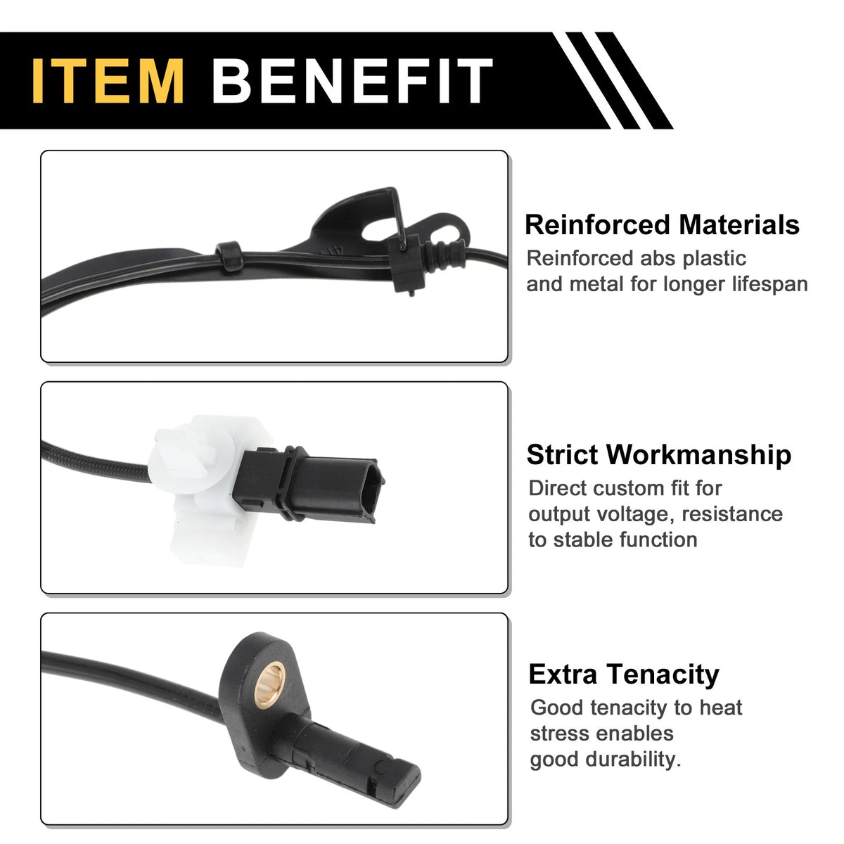 ABS Wheel Speed Sensor No. 57470T4NH01 for Honda Jade (2012–2024) Rear Right