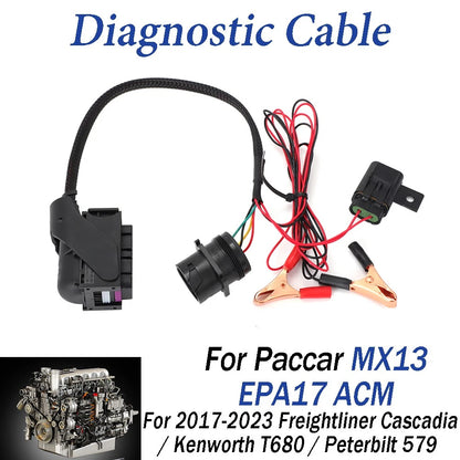 Diagnostic Cable for Paccar MX13 EPA17 for Freightliner Kenworth T680