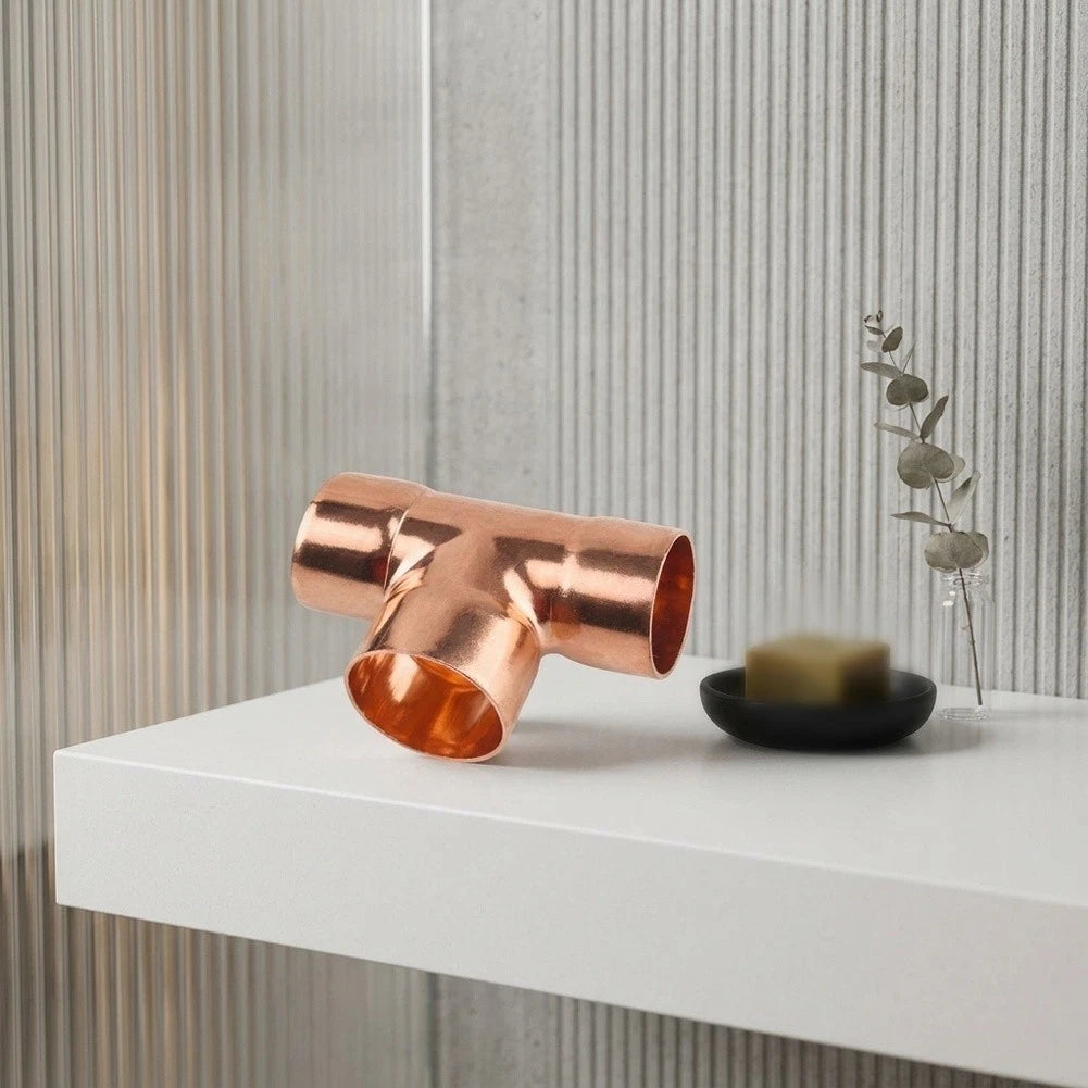 10PCS Temperature Resistant Copper Tee Fittings for Car RV AC Long Term Use