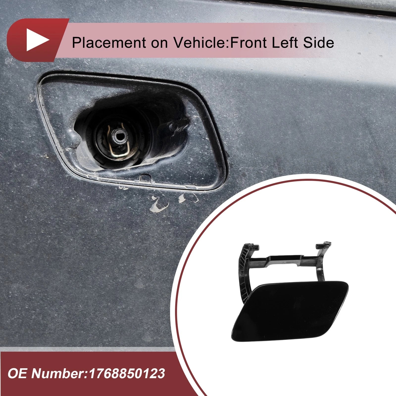 Front Left Bumper Trim Nozzle Cover for Mercedes-Benz A-Class W176 (2012–2018)