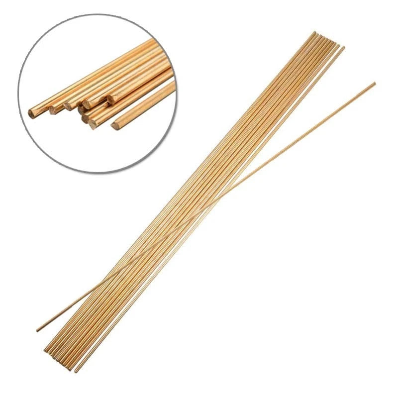 2mm x 250mm Brass Welding Rods for Metalworking