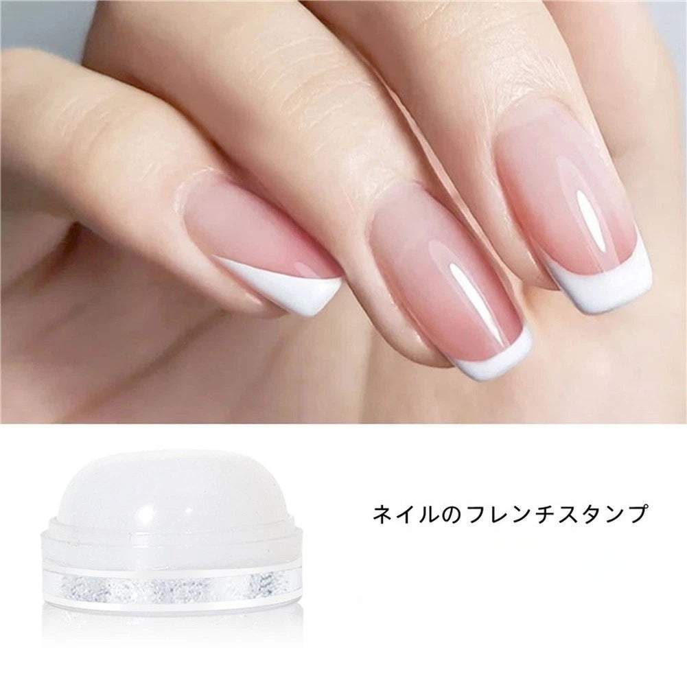 Manicure Stamping Tool for French Nail Art - Soft Silicone Head