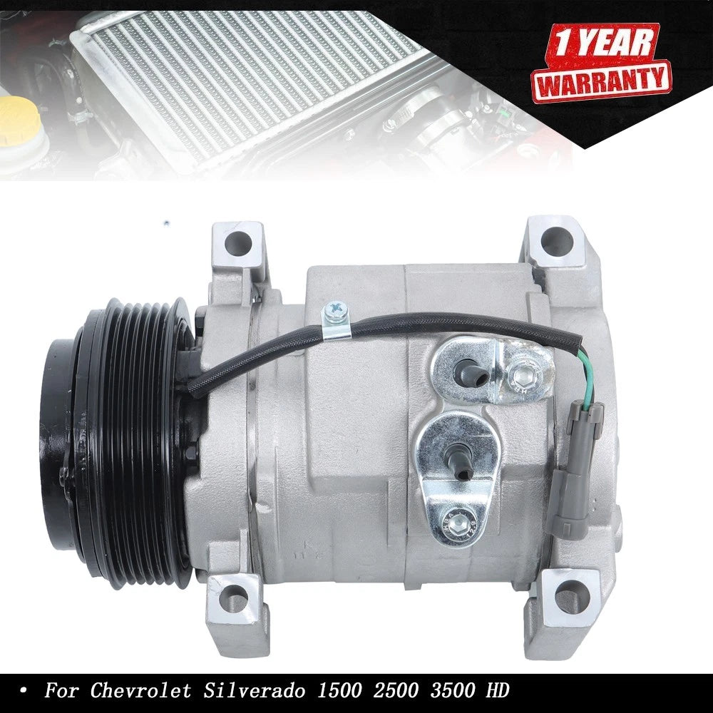 A/C Compressor 10S20F for Chevrolet Silverado 1500 2500 3500 HD (2003–2013)
