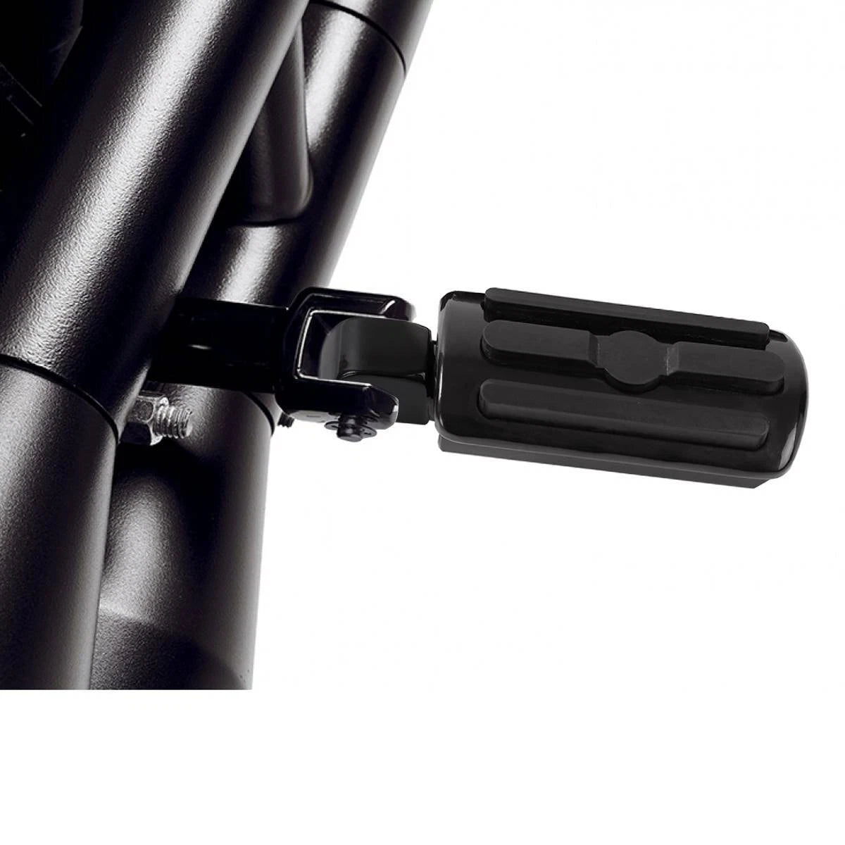 Black Rear Footpegs Bracket for Harley Softail Deluxe Fat Boy (2018–2025)