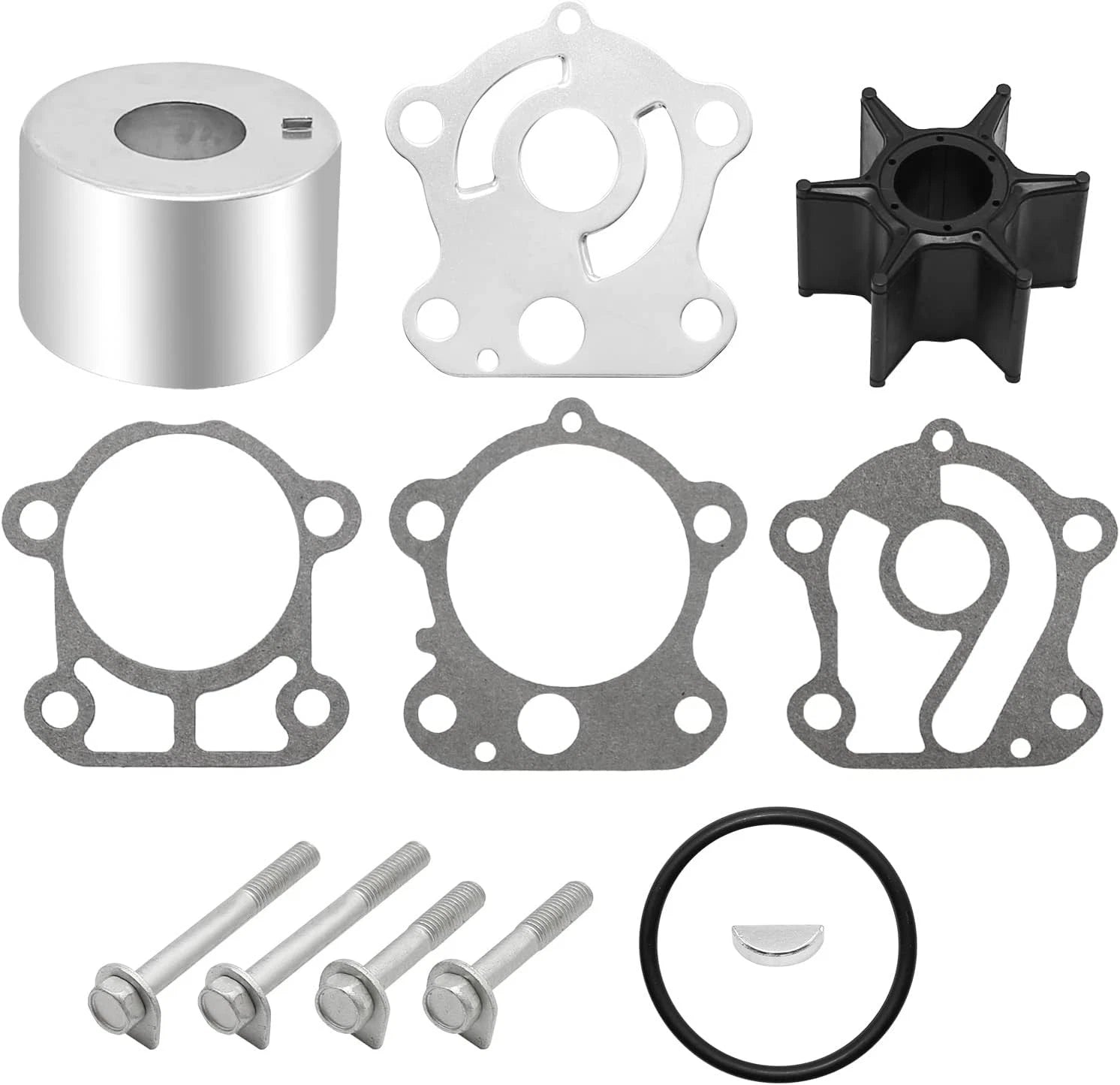 Water Pump Service Kit 67F-W0078-01 for Yamaha F75 F80 F90 F100 (4-S)