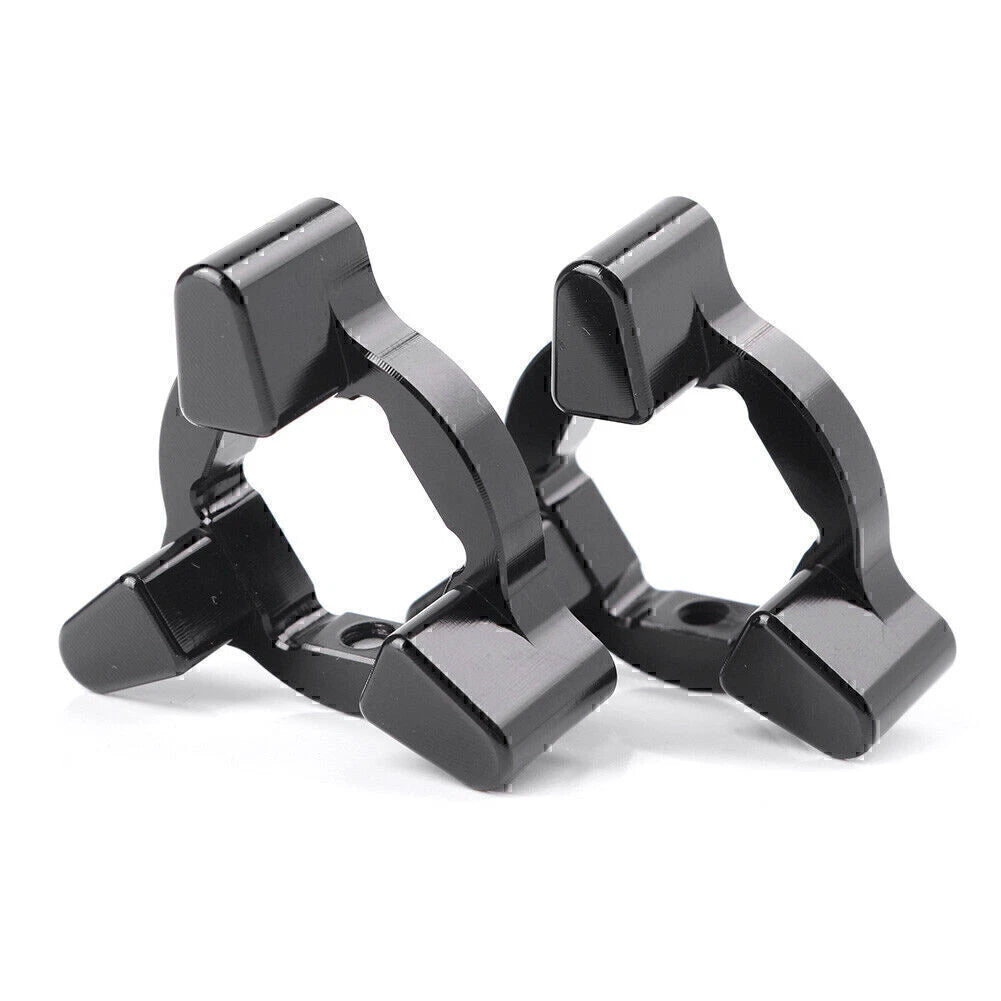 2X 17MM CNC Aluminum Black Fork Preload Adjusters Universal