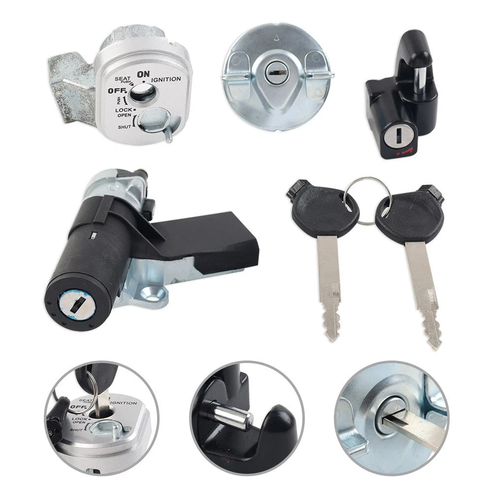 Ignition Switch Helmet Lock Set for Honda NPS50 Ruckus (2003–2019)