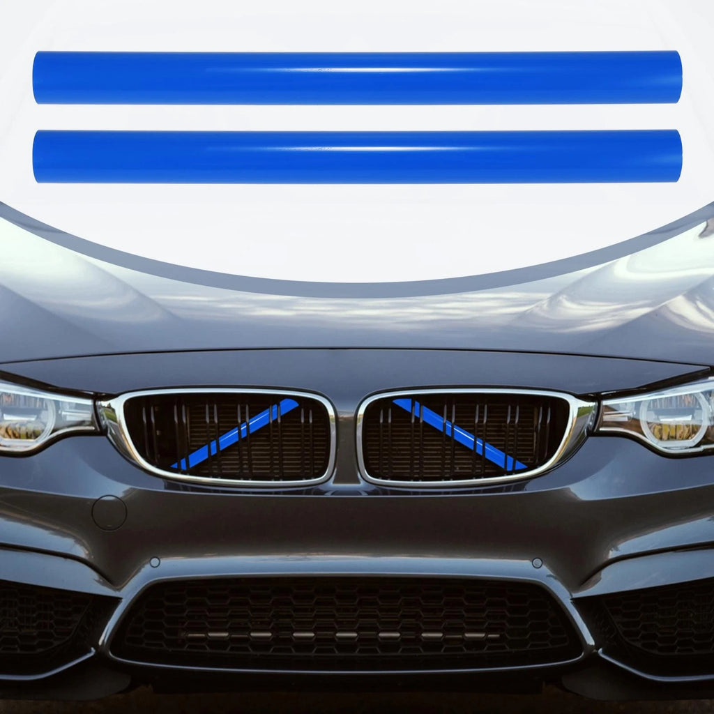 2 PCS Front Grille Insert Stripes Clips Replacement for BMW X3 F25 (2011–2018)