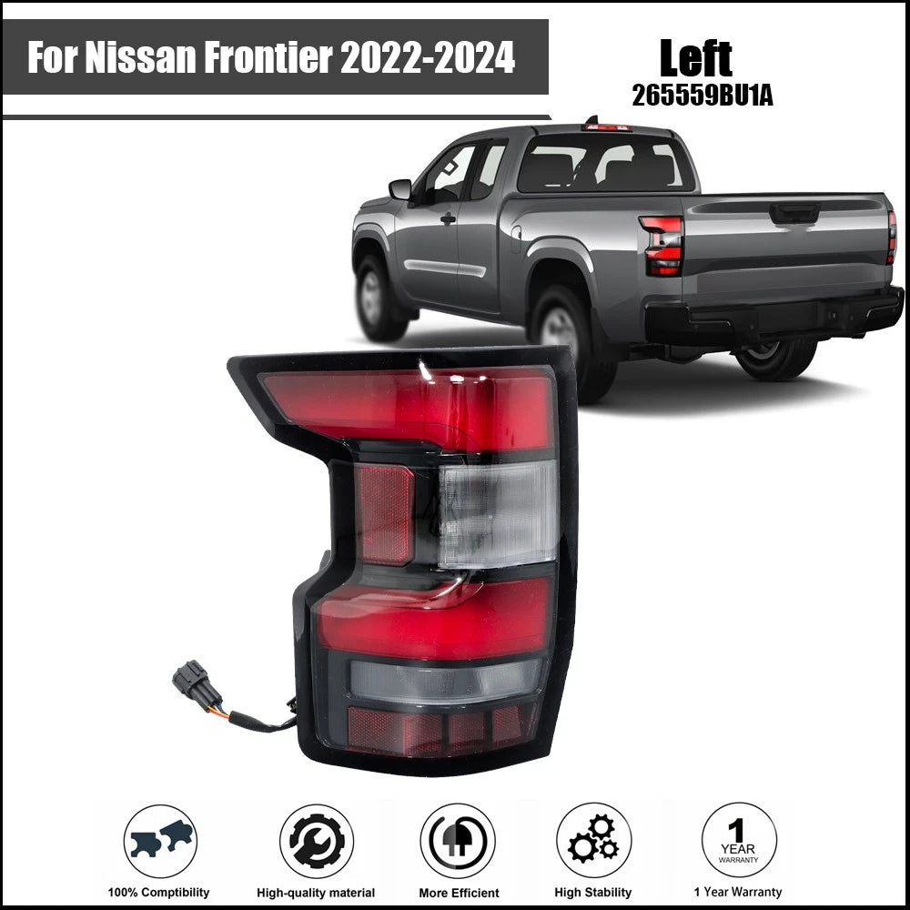 Left LED Rear Tail Light Assembly for Nissan Frontier (2022–2024)