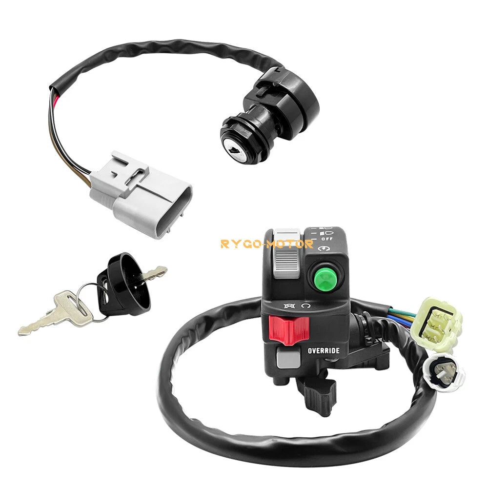 Start Stop Headlight Switch & Ignition Key Switch for Yamaha Grizzly 660 (2002–2008)