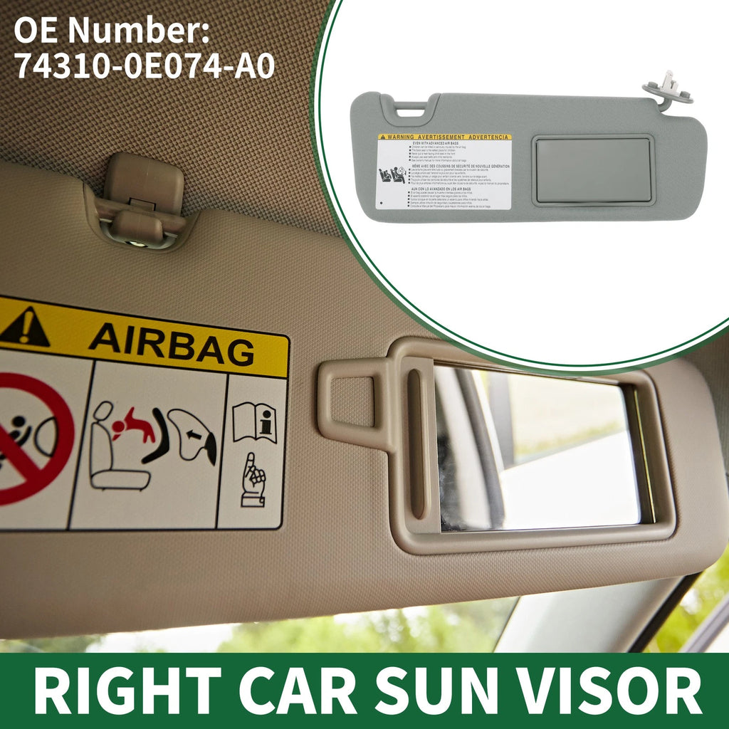 Right Sun Visor Replacement for Toyota Highlander (2014–2016, 2019)