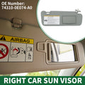 Right Sun Visor Replacement for Toyota Highlander (2014–2016, 2019)