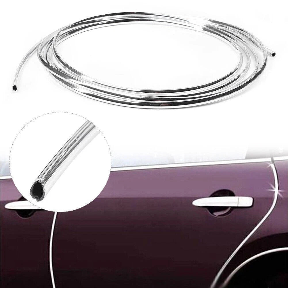 Chrome Door Edge Guard Scratch Protector Molding for