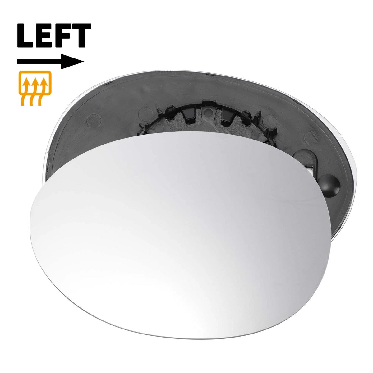 Left Side Heated White Mirror Glass for BMW Mini Cooper F54/F55/F56 (2014–2023)