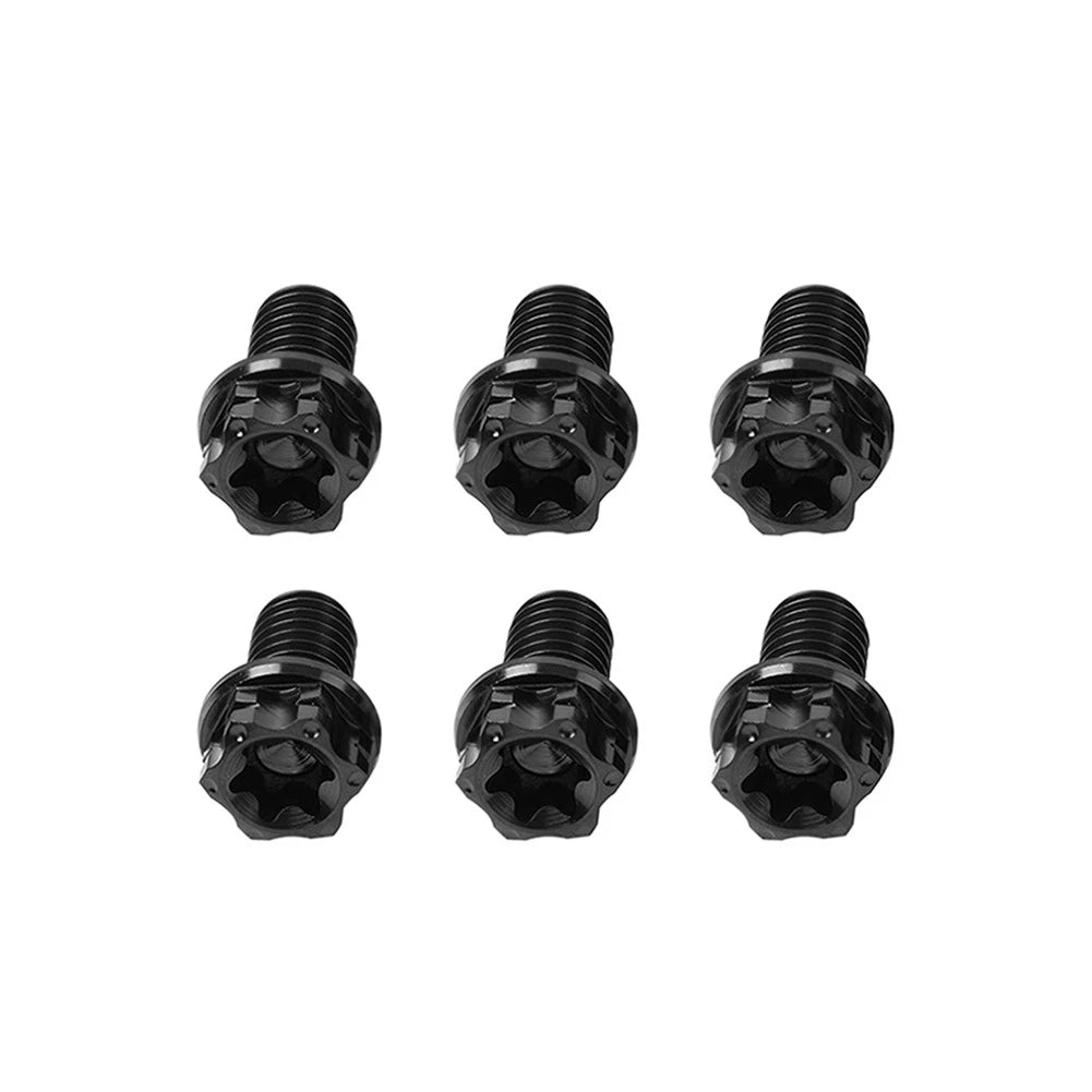 6pcs M8x40mm Titanium Torx Head Flange Bolts for Motorcycle Bike