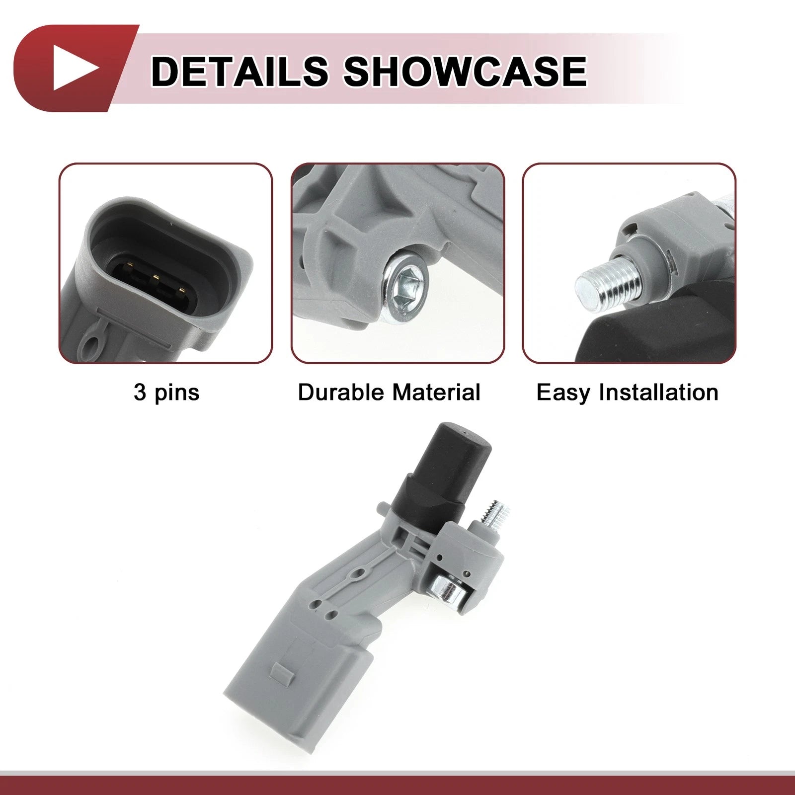 Crankshaft Position Sensor for Audi A6 C7 2.0 TDI (2012–2018) 1 Pc