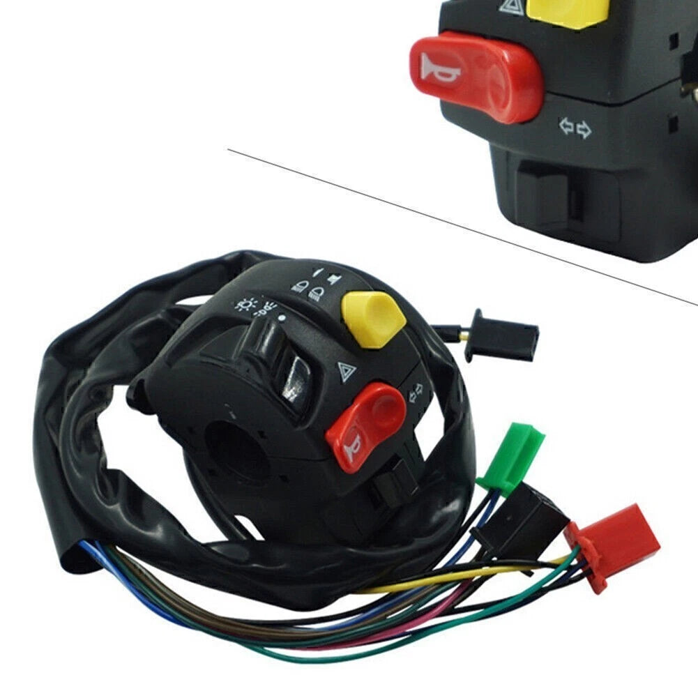 7/8" Handlebar Multi-function Low/High Beam Turn Signal Switch for Motorcycles