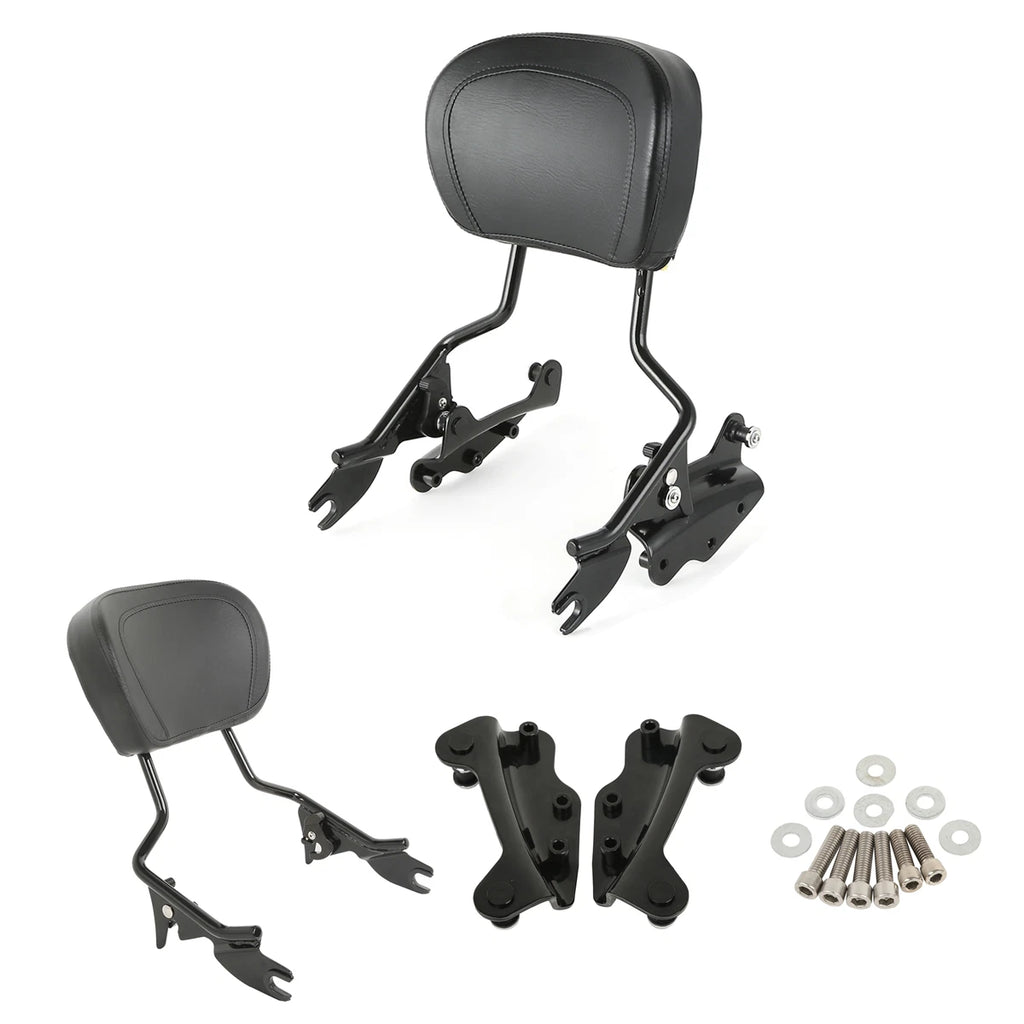 Sissy Bar Backrest & 4 Point Docking Hardware Kit for Harley Touring (2009–2013)