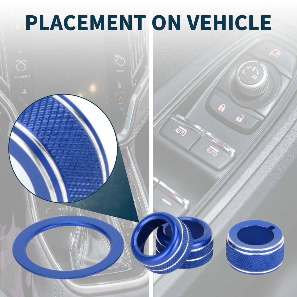 Engine Start Mirror Switch Knob Cover Kit for Subaru WRX (2022–2023)