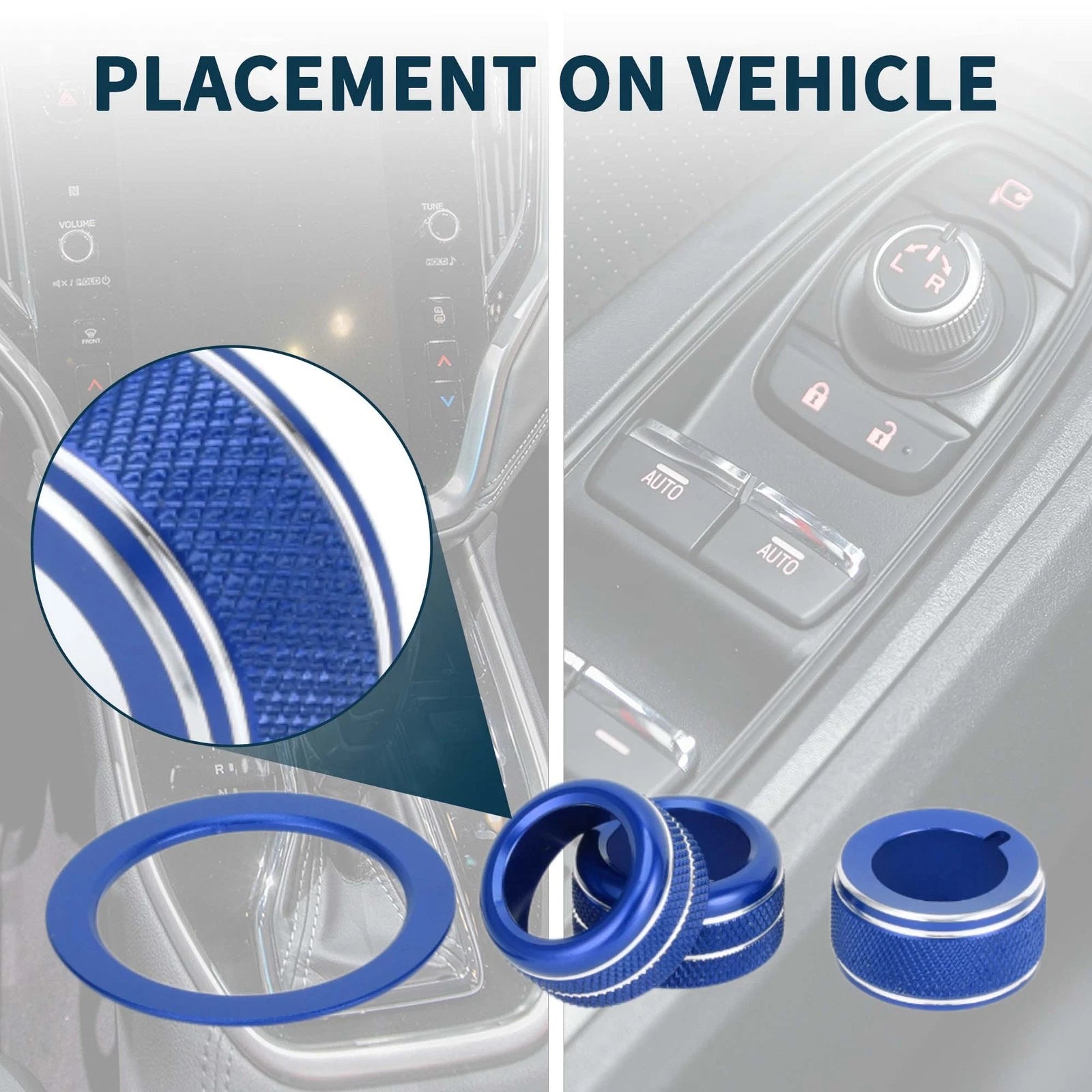 Engine Start Mirror Switch Knob Cover Kit for Subaru WRX (2022–2023)