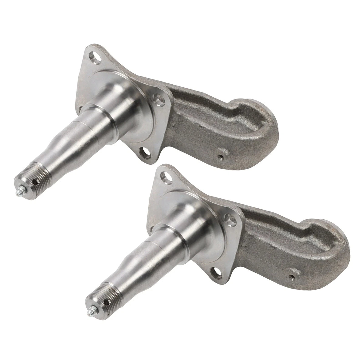 2X #84 Lube Weld-On Spindle w/ Brake Flange for 3500lbs Trailer Axles
