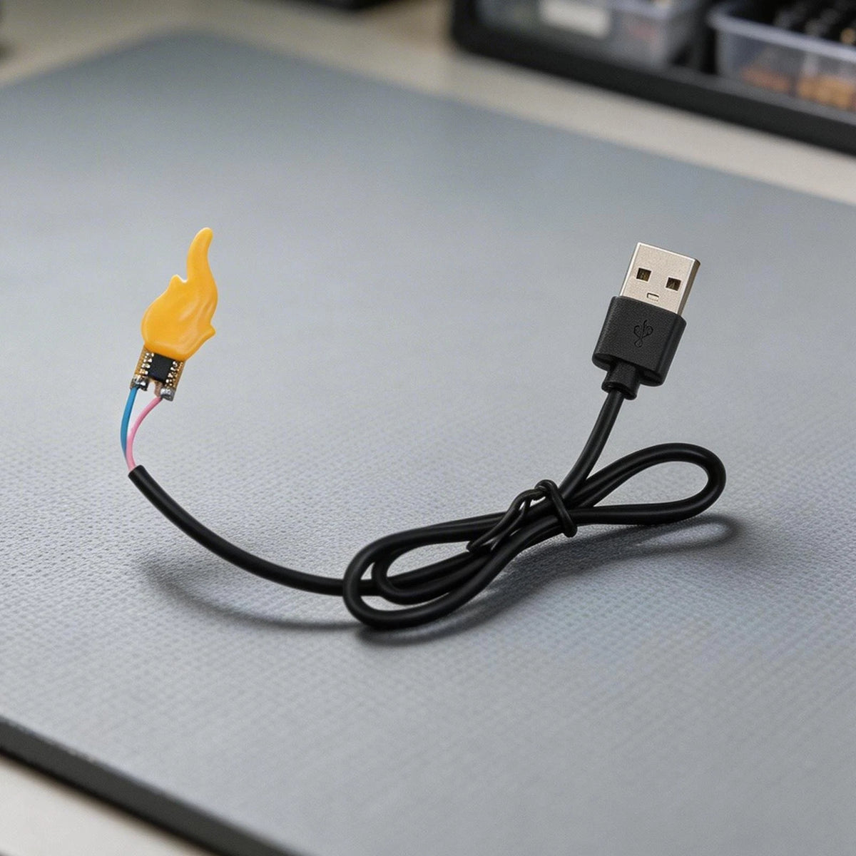 USB Flame LED Module for Universal Use (5V Powered)