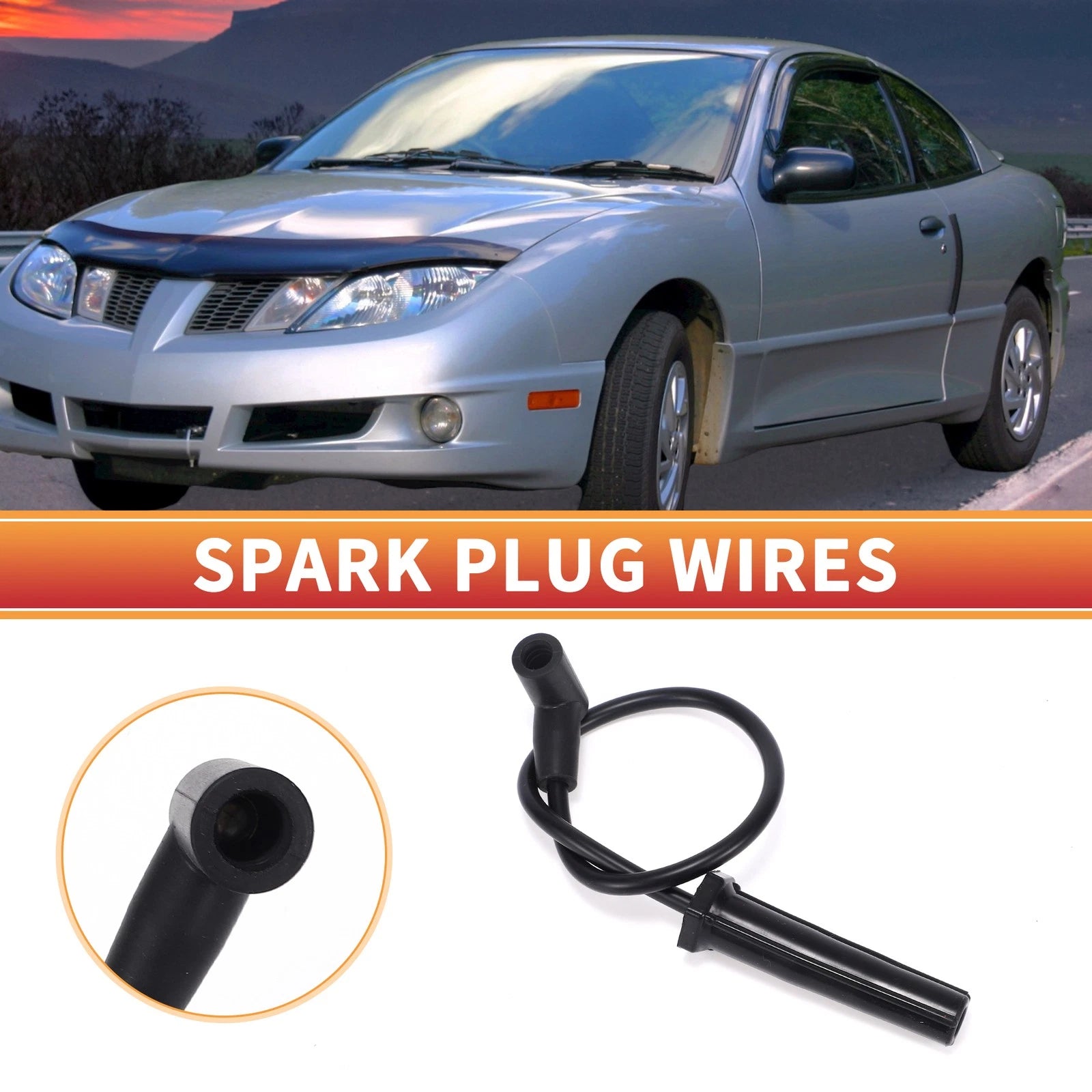 Spark Plug Wire Ignition Coil Cable Kit for Chevrolet Cavalier (2000–2005)