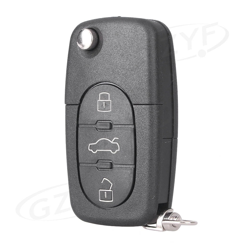 3X Key Fob Case Shell Blade HAA for Audi A2 A3 A4 A6 A8 TT (2000–2019)