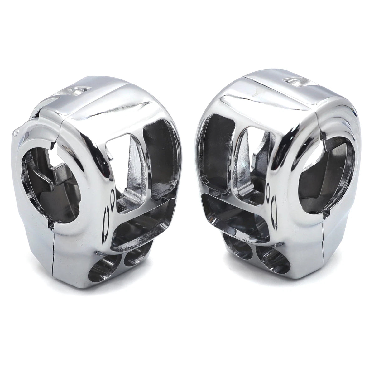 Chrome Switch Housing Cover Kit for Harley CVO Road King/CVO Limited (2014–Present)
