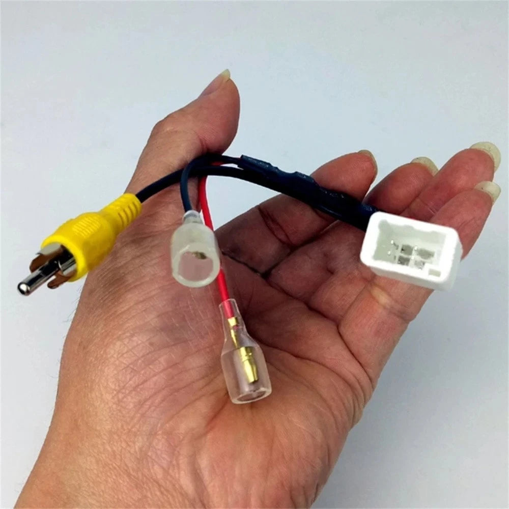 For Toyota Mazda 4-Pin Reversing Camera Video Wire Cable Plug Adapter Connector
