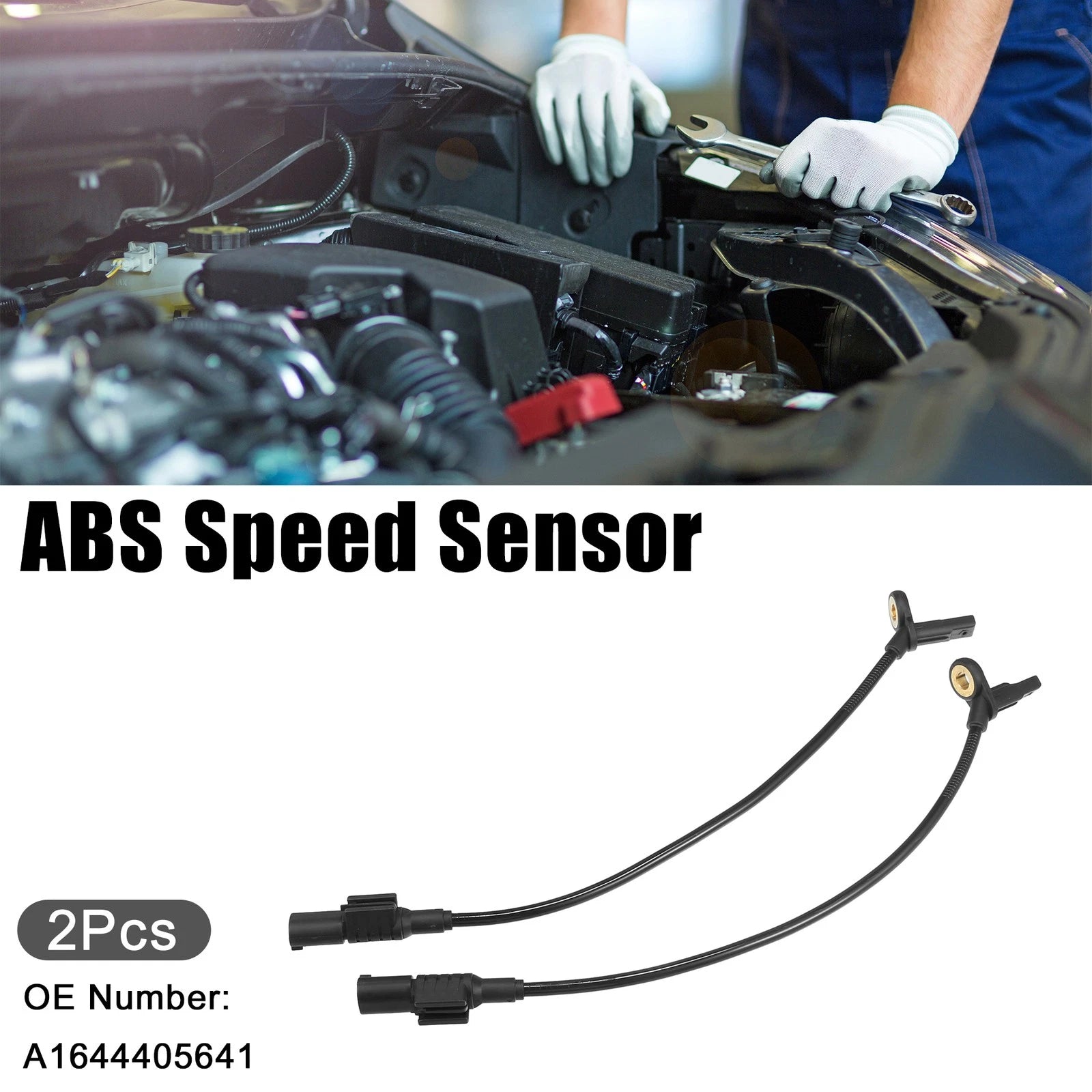 2pcs Rear ABS Sensor Left Right Replacement for Mercedes-Benz ML350 (2006–2010)