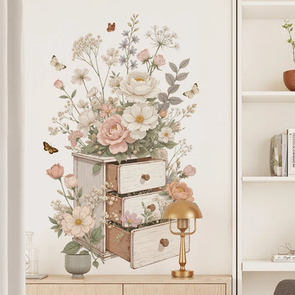 Large Removable Rose Flower Wall Decal for Home Decor (No Year Range)