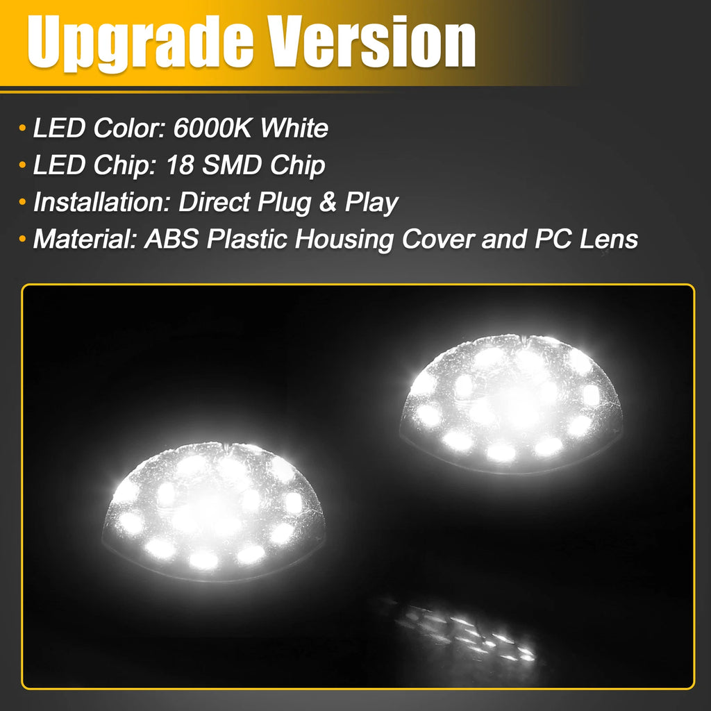 2X LED License Plate Light Assembly for Dodge RAM 1500 (6000K)
