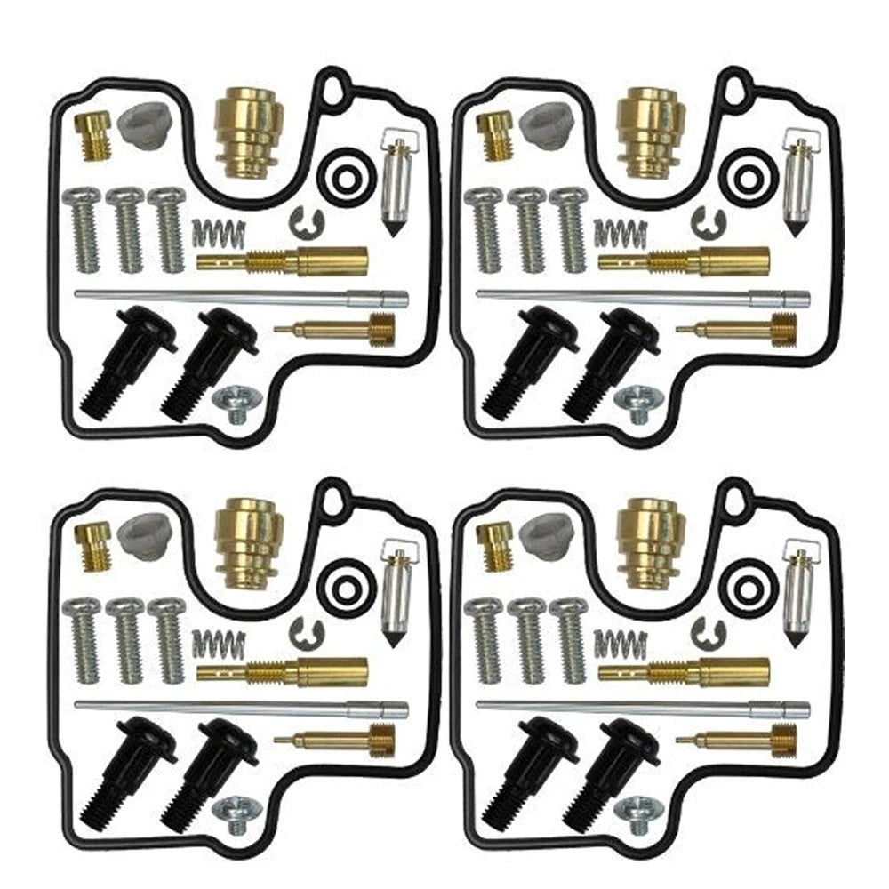 Set of 4 Carburetor Gasket Jet Repair Kits for Suzuki SV650 SV650S (1999–2002)