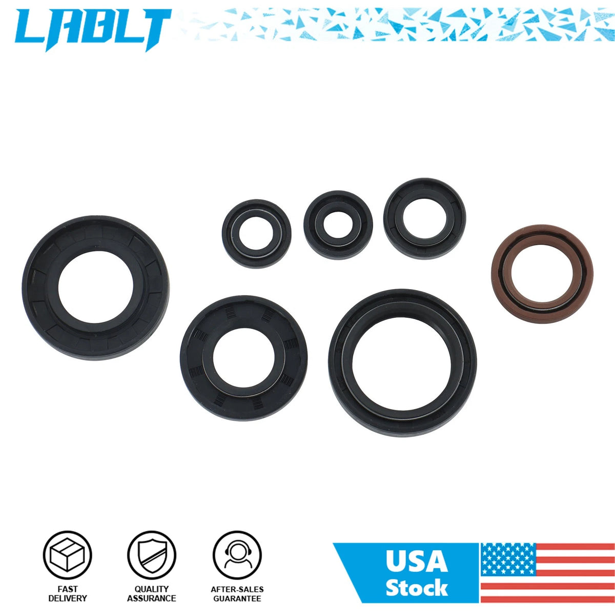 7 Piece Oil Seal Set for Yamaha Blaster YFS200 (1988–2006)