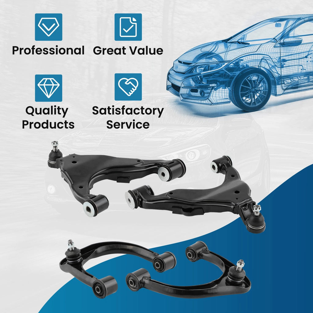 Front Upper Lower Control Arm Ball Joints for Toyota Tacoma (2005–2015)