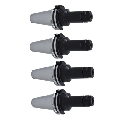 Set of 8 Tool Holder Chucks for CAT40-ER16 (4" Long Gage Length)