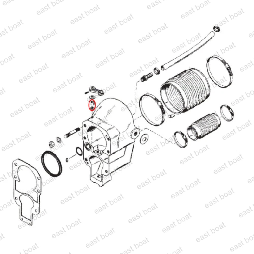 Bell Housing Bushing Kit for Mercruiser MC-1/R/MR/Alpha One & Gen II (23-805041A2)