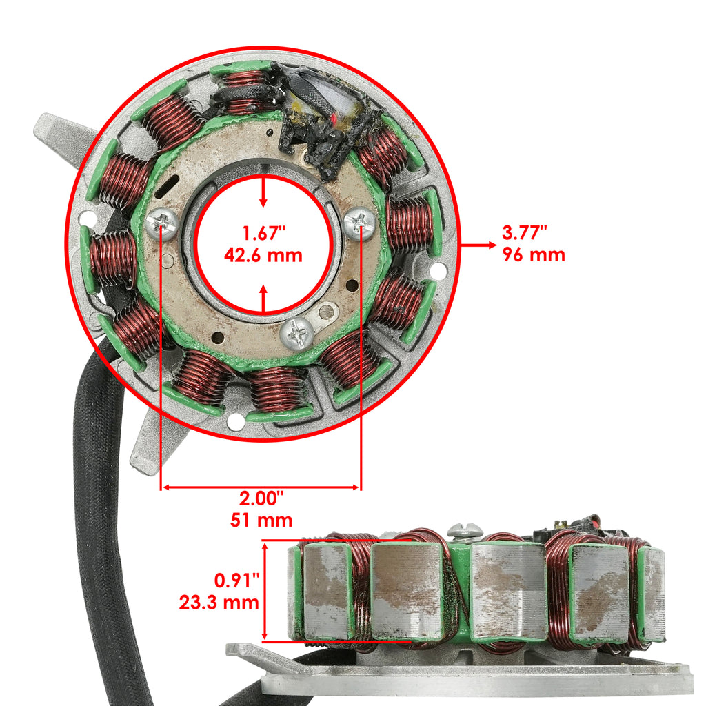 Stator Replacement for Ski Doo Snowmobile 420889365 420889368 (2000–2000)