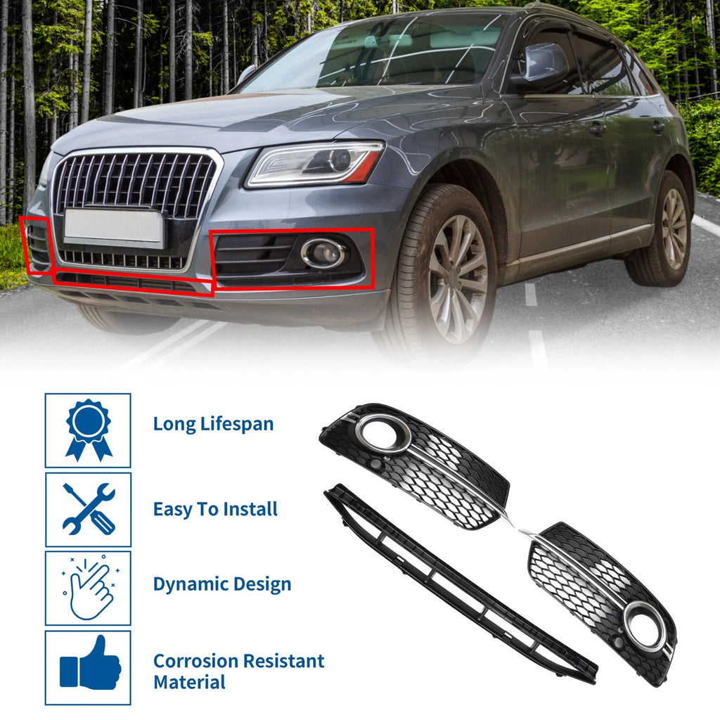 Front Lower Bumper Grille Grill Replacement for Audi Q5 (2017–2018)