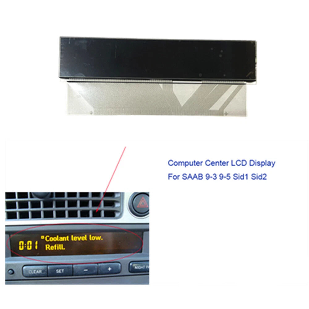 LCD Display Screen Pixel Repair Service For Saab 9-3, 9-5, SID1, SID2 1998-2003