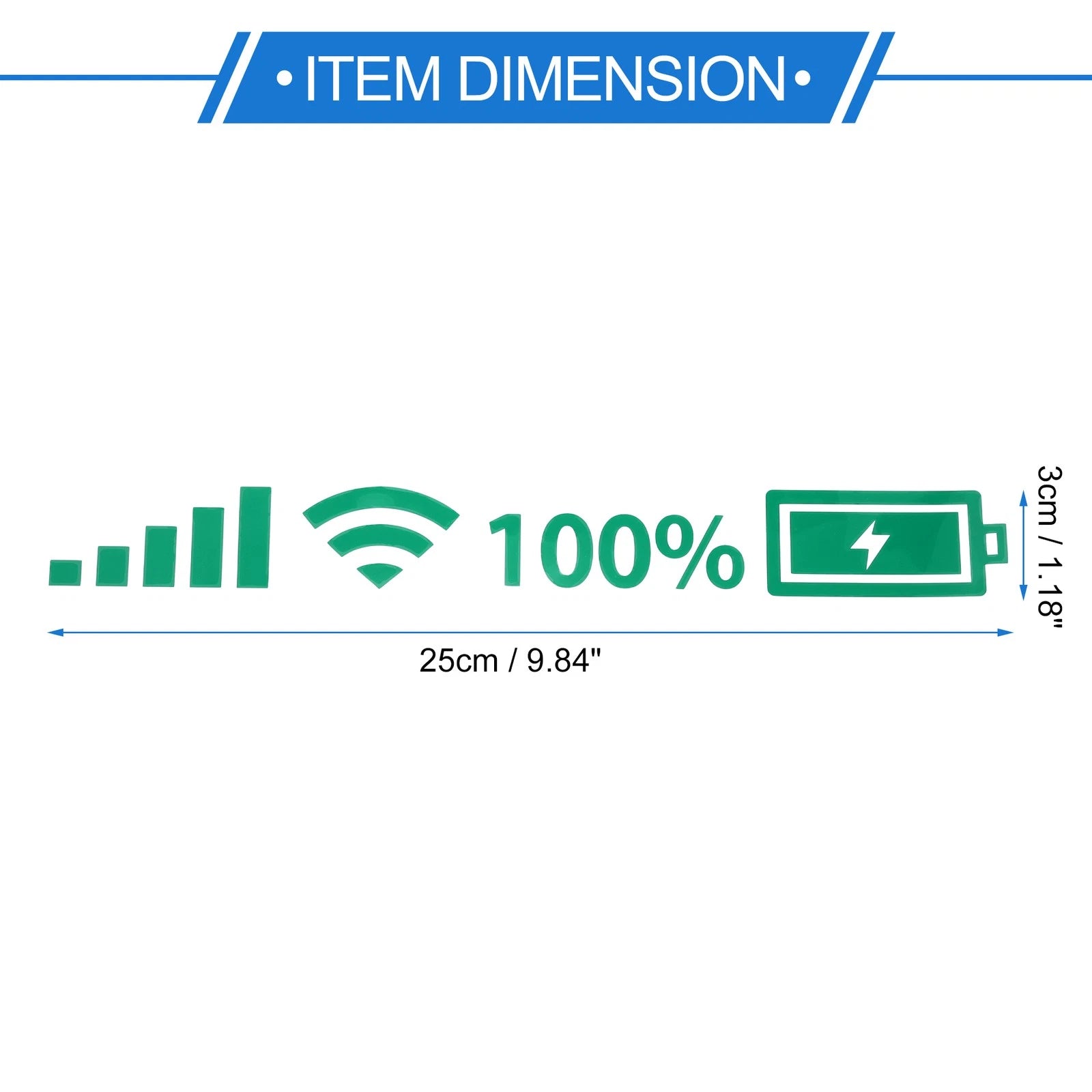 Reflective Bumper Decal for WiFi Signal Dashboard (2010–2023)